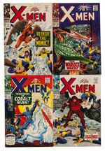 "X-MEN" LOT OF TEN EARLY COMICS.