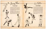 1938 BASEBALL PLAYERS DIXIE PICTURES COMPLETE PREMIUM SET.