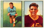 1938 FOOTBALL PLAYERS DIXIE PICTURES PREMIUM PAIR.