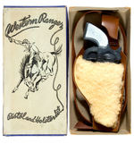 “WESTERN RANGER PISTOL AND HOLSTER SET” WITH BOX.