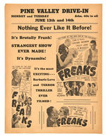 "FREAKS" RE-ISSUE HERALD.