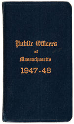 JOHN F. KENNEDY'S FIRST 1947 LISTING AS FRESHMAN CONGRESSMAN IN "PUBLIC OFFICERS OF MASSACHUSETTS."