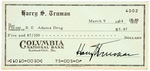 PRESIDENT HARRY TRUMAN SIGNED CHECK.