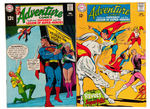 "ADVENTURE COMICS" LOT OF 10 ISSUES.