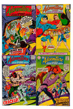 "ADVENTURE COMICS" LOT OF 10 ISSUES.