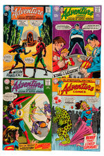 "ADVENTURE COMICS" LOT OF 10 ISSUES.