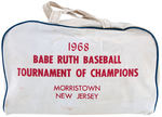 “BABE RUTH BASEBALL LEAGUE” HAT & GYM BAG.