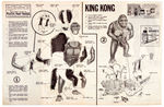 "KING KONG" BOXED AURORA MODEL KIT.