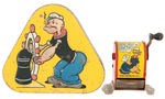 POPEYE PENCIL SHARPENER AND TIN.