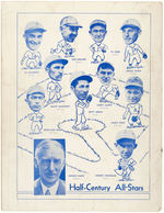 1954 "PHILADELPHIA SPORTS WRITERS ASSOCIATION" MULTI-SIGNED PROGRAM.