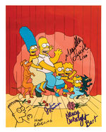 “THE SIMPSONS” PHOTO SIGNED BY CREATOR MATT GROENING AND VOICE ACTORS.