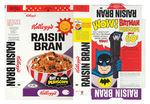 “BATMAN PERISCOPE” ON KELLOGG’S RAISIN BRAN BOX FLAT.