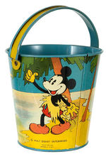 DONALD DUCK AND MICKEY MOUSE SAND PAIL.