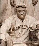 INDIANAPOLIS ABC'S NEGRO LEAGUE TEAM PHOTO WITH OSCAR CHARLESTON.