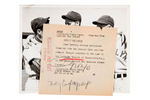 BROOKLYN DODGERS PLAYERS WELCOME KIKI CUYLER NEWS SERVICE PHOTO.