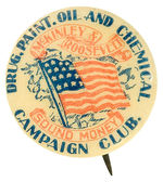 "McKINLEY & ROOSEVELT/SOUND MONEY" UNLISTED MANUFACTURERS CLUB BUTTON.