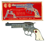 “NEW SMOKING TEXAN, JR.” HUBLEY BOXED CAP PISTOL.