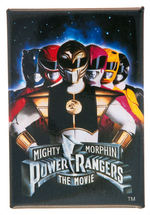 "MIGHTY MORPHIN POWER RANGERS THE MOVIE" PROMO BUTTON FOR RELEASE JUNE, 1995.