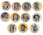 AMERICAN INDIANS COMPLETE SET ISSUED IN THE 1930s BY BUTTON GUM.