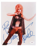 JANE FONDA AS BARBARELLA PHOTO WITH HUGE BOLD SIGNATURE.