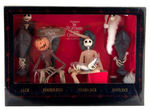 "THE NIGHTMARE BEFORE CHRISTMAS" JACK SKELLINGTON LIMITED EDITION MILLENIUM BOXED DOLL SET.