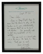 ROGER GLOVER HANDWRITTEN LETTER & RELATED RAINBOW CONCERT POSTER PROOF.