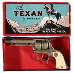 “THE TEXAN BY HUBLEY” BOXED DUMMY CAP PISTOL.