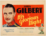 JOHN GILBERT "HIS GLORIOUS NIGHT" TITLE CARD.