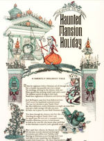 HAUNTED MANSION HOLIDAY FRAMED "THE NIGHTMARE BEFORE CHRISTMAS - A GHOSTLY HOLIDAY TALE" LITHOGRAPH.