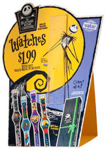 "THE NIGHTMARE BEFORE CHRISTMAS" BURGER KING WATCH SET & PROMOTIONAL DISPLAY.