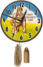 "DAVY CROCKETT TIME" BOXED CHILDREN'S PENDULUM CLOCK.