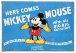 "MICKEY MOUSE BIG BIG COLOR SET" RARE WHITMAN BOXED SET.