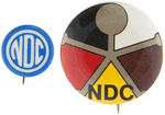 "NEW DEMOCRATIC COALITION" FOUR BUTTONS FOLLOWING THE DISASTROUS 1968 CHICAGO CONVENTION.