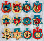 "BURRY'S HOPALONG CASSIDY COOKIES" COMPLETE SET OF 12 SCARCE PREMIUM TABS.