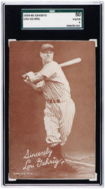 1939-46 EXHIBITS LOU GEHRIG SGC 50 VG/EX 4.