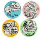 POGO FOUR BUTTONS FROM 1968 SET OF 30 DESIGNS.