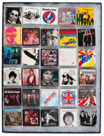 ROCK & ROLL ALBUM COVERS & EVENT BUTTONS 1970s-80s COLLECTION OF 30.