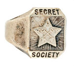 ORPHAN ANNIE SILVER STAR MEMBER RING.