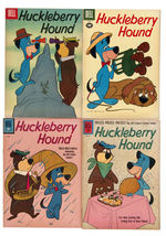 "HUCKLEBERRY HOUND" COMIC LOT OF NINE.