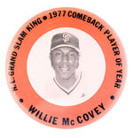 "WILLIE MC COVEY COMBACK PLAYER."