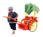 "HONG KONG RICKSHAW" BOXED BATTERY TOY.