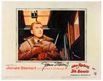 JAMES STEWART SIGNED "THE SPIRIT OF ST. LOUIS" LOBBY CARD.