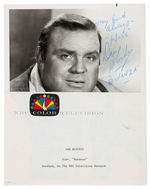 BONANZA'S HOSS DAN BLOCKER SIGNED PHOTO.