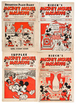 MICKEY MOUSE DAIRY PROMOTION MAGAZINES.