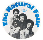 FOUR LARGE 4" BUTTONS WITH PERFORMERS ON CURTIS MAYFIELD'S LABEL EARLY 1970s.