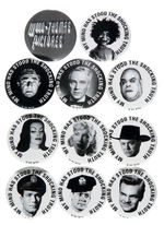 THE HAUNTED WORLD OF EDWARD D. WOOD JR. BUTTON SET.