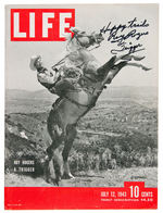 ROY ROGERS & TRIGGER SIGNED "LIFE" MAGAZINE.