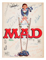 "MAD" MAGAZINE WITH 25 MAGAZINE STAFF SIGNATURES.