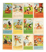 MICKEY MOUSE RECIPE CARDS COMPLETE SET.