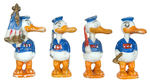 DONALD DUCK MILITARY BISQUE SET.